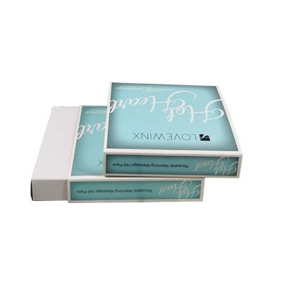 China Luxury Recycled Drawer Materials Custom Logo UV Sliding Packaging Gift Boxes for sale