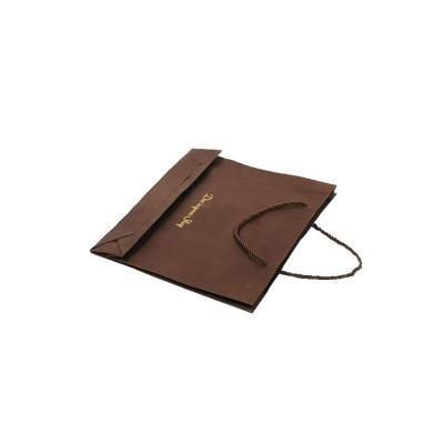 China Recycled Materials Brown Customizable Recyclable Paper Bags With Your Own Logo for sale