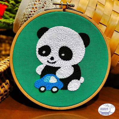 China New Arrival Russian Animals Home Decorations.Gifts Push Sewing Cross Stitch Embroidery Kit With Thread For Beginners Handmade Embroidery for sale