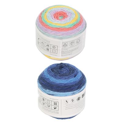 China Factory Wholesale Colorful Anti-Static Scarf Knitting Acrylic Yarn Wool Blend Yarn Cake Yarn for sale