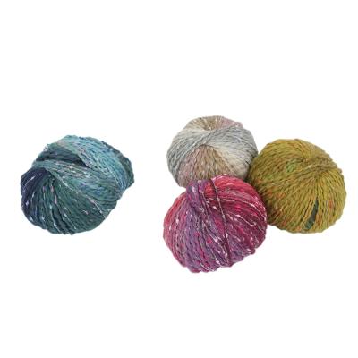 China Antistatic Sequined Feather Yarn Crocheted Polyester Fancy Yarn for sale