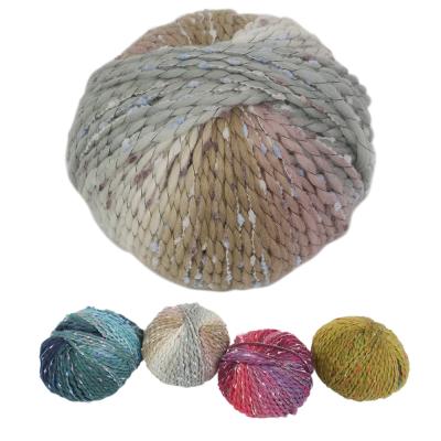 China Anti Static Fancy Twisted Yarns Crinkled Yarn For Sweater Scarf Knitting Yarn for sale