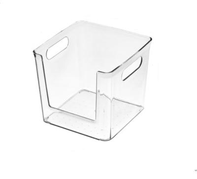 China PET Sustainable Storage Box Storage Container Plastic Material Food Grade Transparent Face Mask Storage for sale