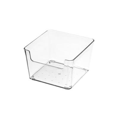 China Wholesale High Quality Viable Storage Box Waterproof Transparent Table Top PET Organizer Transparent Storage Box for sale