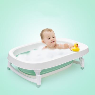 China Hot sale bathroom pink blue baby foldable bathtub, portable plastic foldable bathtub for sale