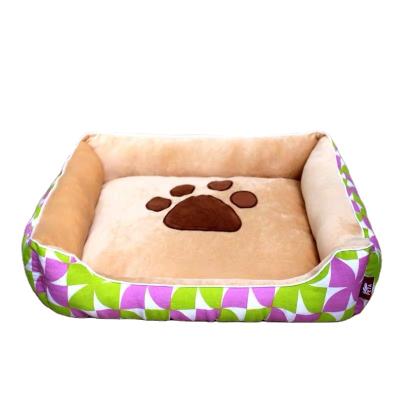 China Wholesale Breathable Soft Plush Stuffed Cat Dog Bed Winter Plush Cat and Dog Garbage Pet Bed for sale