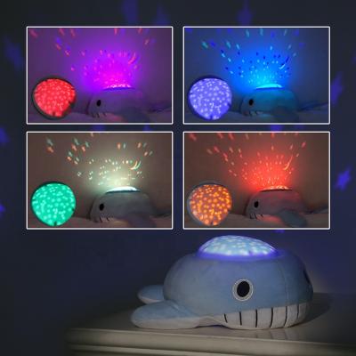 China Starry Animal Stuffed Animal Moon Star Projector Kids Led Baby Night Light Toy Lamps for sale