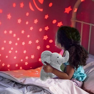 China 2021 Baby 3d Moon Star Projector Kids Flameless Plush Led Night Light Lamps for sale