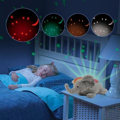 China Baby 3d Flameless Stuffed Animal Small Led Moon Star Projector Kids Night Light Lamps for sale