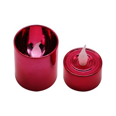 China 2020 Flameless Hotel Red Fill Use Bars 16 Packs 16 Pack Flameless Led Tea Light Candles With Batteries for sale