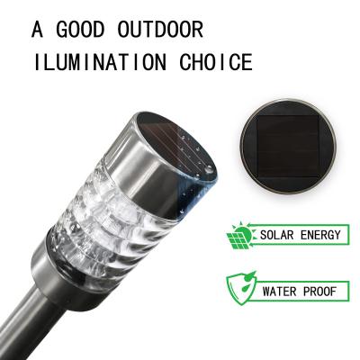 China Garden Glass Shaped Stainless Steel Solar Powered Luminous Light Outdoor Waterproof LED Patio Light for sale