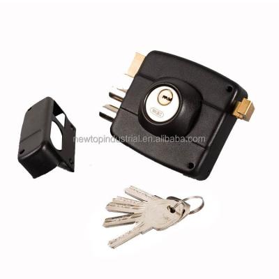 China Made in China Adjusted Economic Steel Rim Door Lock Night Latch 10cm for sale