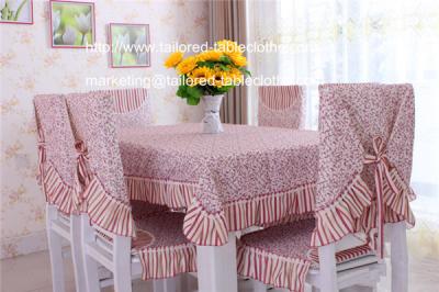 China Inexpensive heavy duty cotton dining tablecloths and chair covers wholesale, for sale