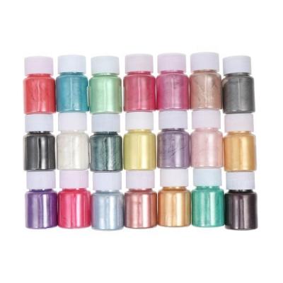 China Natural Colorful Pearl Powder 24Color Mica Pigment Mica Powder Pearl Powder for DIY Nail Art Makeup for sale