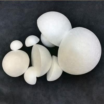 China Wedding Background/Stage Decoration/DIY Half Pieces Round Solid Styrofoam Styrofoam Balls For Christmas Kids Craft for sale