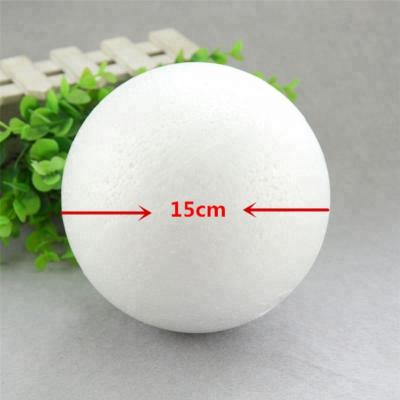 China Wedding Background/Stage Decoration/DIY Parties 15cm White Styrofoam Balls For Christmas Party Modeling DIY Craft Decorative Bubble Ball Gift for sale