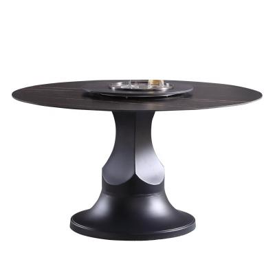 China Luxury Design + High End Luxury Steel Dining Table Set With Modern Dining Room Furniture Luxury Fabric Dining Chair for sale