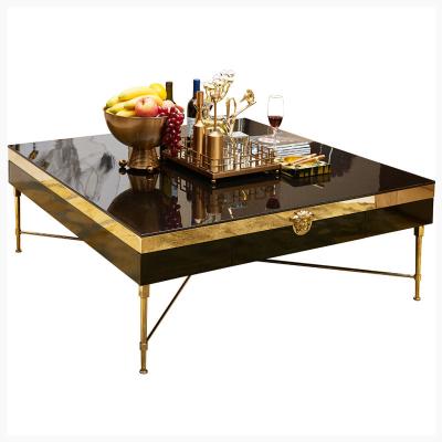 China High end and luxury other hotel furniture Dubai stainless steel style jellyfish European luxury golden versac coffee table for sale