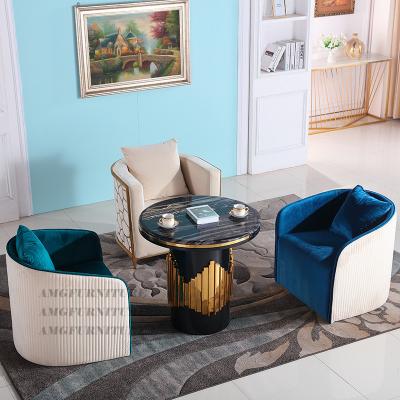 China New Model Living Room Furniture Design High End And Luxury Modern Stainless Steel Black Marble Coffee Table for sale