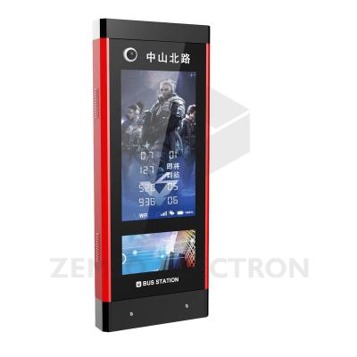 China Outdoor Smart Digital Signage Bus Stop Bus Lcd Waterproof Advertising Display For Bus Station for sale