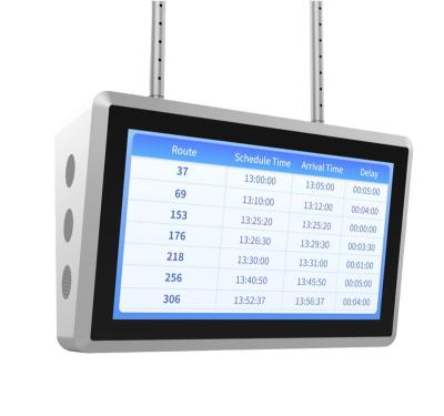 China Outdoor Double Sided Bus Stop Signage Bus Station Display Booth Waterproof Digital Display Hanging Digital LCD for sale