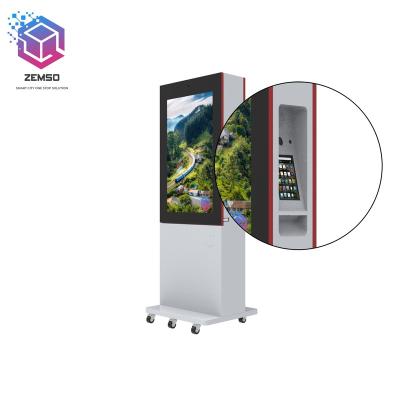 China 55 Inch Outdoor Waterproof LCD Advertising Display Bus Stop Smart Digital Signage for sale