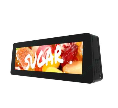 China Taxi Car Mounted Outdoor Vehicle Mounted Double Side 37.6inch Original Top Stecthed Screen Display for sale