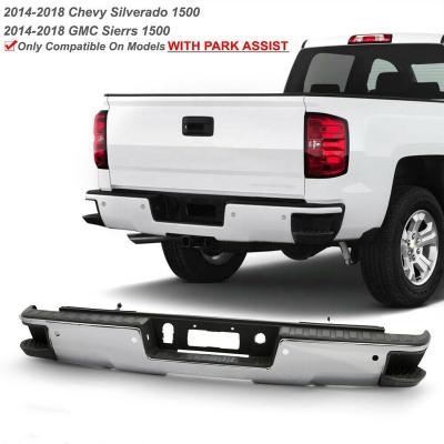 China Stable Rear Bumper For Chrome Bumper Guard Fit For Chevy Silverado GMC Sierra 1500 2014-2018 for sale