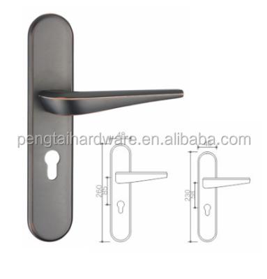 China High Quality Modern Style Zinc Alloy Material Door Use Single Door Key Lock Plate Handle for sale