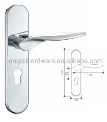 China High Quality Hot Selling Lock Modern Zinc Alloy Hardware Door Lever Plate Key Handle Lock Modern Zinc Alloy Hardware for sale