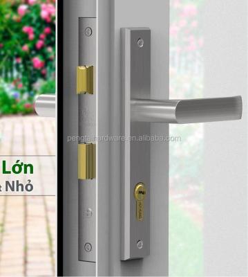 China 250mm*35mm modern stainless steel304 material glass plate door narrow door handle for sale