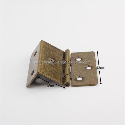 China Ordinary Carbon Steel Q235A 5 Holes Folding Right Angle Hinge For 18mm Thickness Board for sale