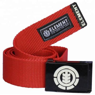 China 100% Cotton 100% Polyester Canvas Webbing Belt with Metal Buckle for sale