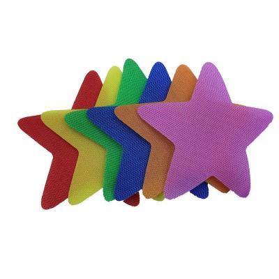 China Durable Popular Nylon Carpet Markers Circles Spots Sitting Hook And Loop Dot Sit Spot for sale