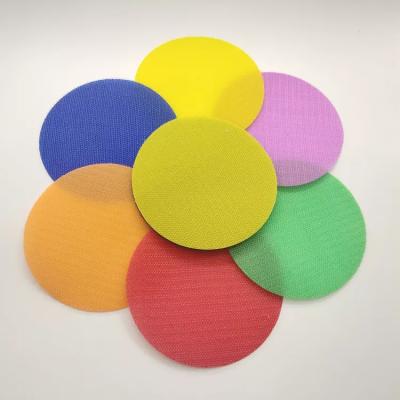 China Hot Sales Various Heat Resistance Color Width Supported Tape Reusable Back Mat Markers Hook and Loop Circle Markers for sale