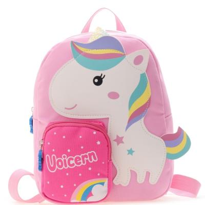 China 2-5 Years Old Customized Cute Children's Backpack Dinosaur And Giraffe School Backpack for sale