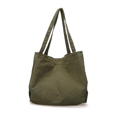 China Janlon 2022 South Korea Portable Large Capacity Canvas Bag Women's Single Shoulder Bag Single Portable Tote Bag for sale