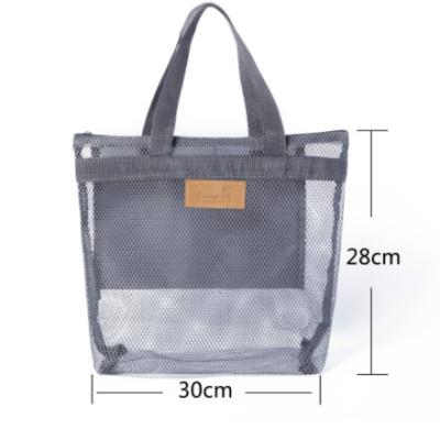 China JANLON Wholesale Fashion Oversized Women Mesh Beach Tote Bag Travel Bag Goods For Women Large Capacity Cosmetic Bag for sale