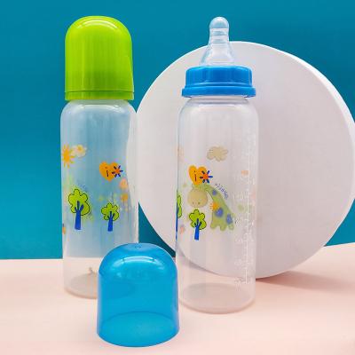 China Factory Price Free Baby Service BPA OEM Baby Bottle Transparent Food Grade Breastmilk Bottle 240ml CARTOON for sale