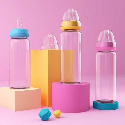 China Factory Price Free Baby Service BPA OEM OEM Baby Bottle Plastic Food Grade PP Silicone Breastmilk Bottle for sale