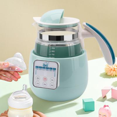 China 360 Degree Rotation Low Electric Kettle Glass Commercial Electric Water Kettle With Thermostat Function for sale