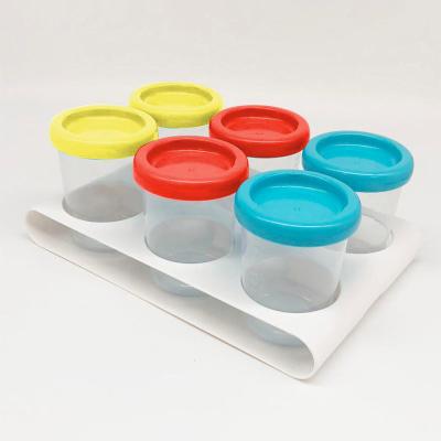 China Supply High Quality BPA pp free plastic baby food storage containers baby food airtight cup from BPA manufacturer for sale