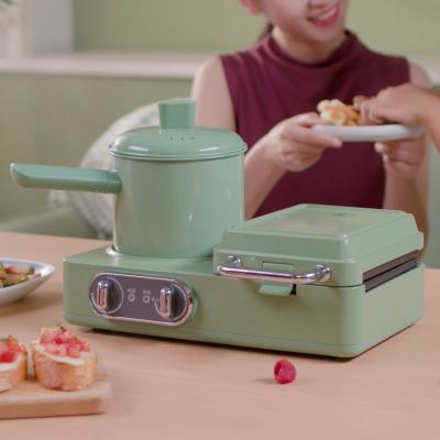 China Thermostat Adjustable Multifunctional Household Bread Sandwich Waffle Maker Automatic Electric Breakfast Machine 3 in 1 for sale