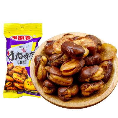 China Natural Chinese snacks wholesale froed broad beans 32 grams per bag crab roe flavor broad bean snacks for sale