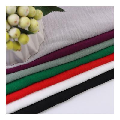 China 100%Polyester Anti-Static CEY 160gsm Fabric Woven Plain Dyed Stretch Fabric For Dress Backing Solids Colors Customized For Fashion Clothes for sale