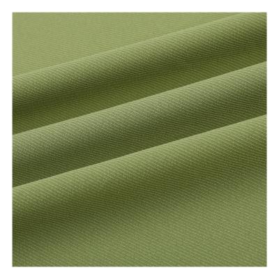 China Anti-Static Multiple Colors Optional Woven 110gsm Polyester Stretch Single-dyed Twill Fabric for sale