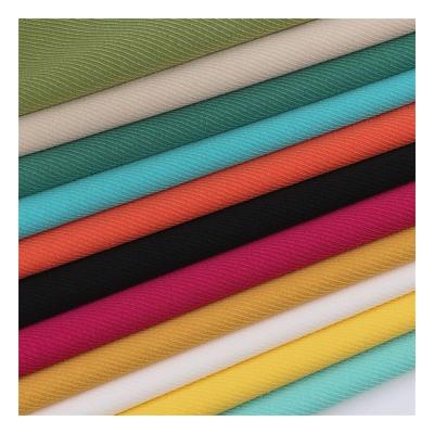 China Fabric Woven Anti-Static Twill 110gsm Plain-Dyed 96%Polyester 4%Spandex PANTONE-Color Custom Fabric with Excellent Dyeing Process for sale