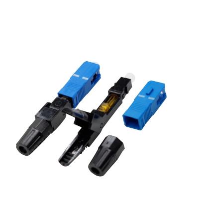 China FTTH System Manufacturer FTTH Single Mode Cable Fiber Optic Fiber Optic Fast Connector SC UPC 03 for sale