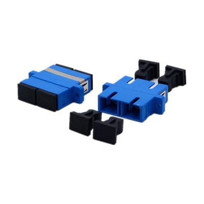 China FTTH FTTB FTTX Network Manufacturer FTTH Fiber Optic Singlemode Duplex Blue SC UPC Fiber Optic Adapter for sale