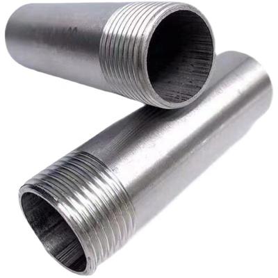 China 304/316 stainless steel pipe 304 316 stainless steel nipple barrel fabrication nipple for sale